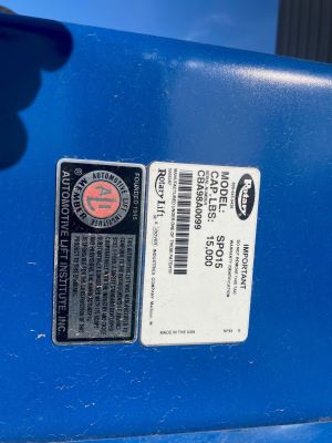 Rotary SPO15 Symmetrical Two Post Lift - Image 3